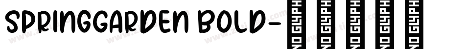 SpringGarden Bold字体转换
